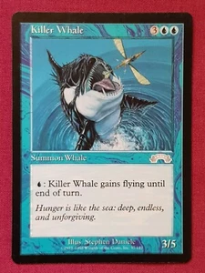Magic The Gathering EXODUS KILLER WHALE blue card MTG - Picture 1 of 2