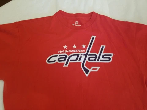 Men's NHL Fanatics XL Washington Capitals 43 WILSON T-Shirt Red Cover