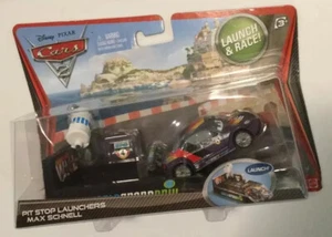 Disney PIXAR Cars 2 Pit Stop Launchers MAX SCHNELL 2010 Mattel Die Cast NEW - Picture 1 of 5