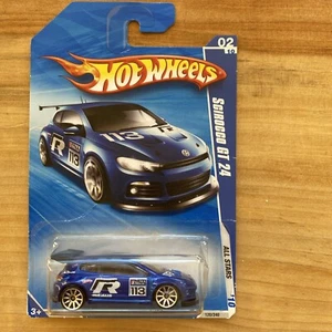 Hot Wheels 2010 All Stars VW Scirocco GT 24 #120 Blue  Z43 - Picture 1 of 1