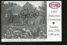1999 BB Hall of Fame Induction Day 4 X 6 Postcard Autographed Ryne Sandberg