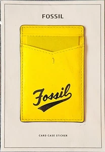 FOSSIL 2 SLOT CARD CASE STICKER POUR DOS DE TÉLÉPHONE, ENVIRON 10 x 6,5 cm. - Photo 1 sur 2