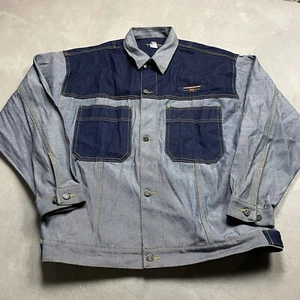 Vintage Y2K Brooklyn Xpress Jeans Jacket XL Cyber Mall Goth Hip Hop - Picture 1 of 12