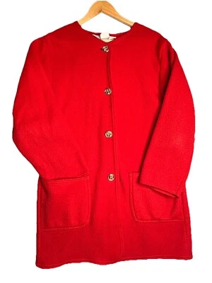 Cárdigan polar Blair de colección abrigo de tareas para mujer mediano rojo brillante chaqueta de vacaciones Foto 1 de 4