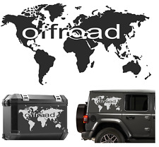 adventure offroad sticker with world map for off-road vehicles and...