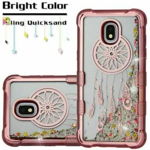 Rose Gold Quicksand Glitter Case Cover For Samsung Galaxy J3 2018 J3 Star J337 - Picture 1 of 6