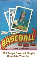 1989 Topps Baseball Cards Complete Your Set Pick Singles From 401-600 ALL NM-MT