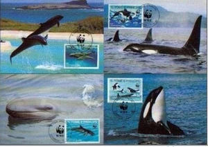 Sao Tome and Principe 1992 ☀ W.W.F. - Sea life Orca Whales set ☀ 4x MC - Picture 1 of 1
