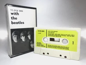 WITH THE BEATLES Vintage Cassette TC-PCS 3045 **UK 1ST ISSUE 1970** GREEN LABELS - Picture 1 of 9