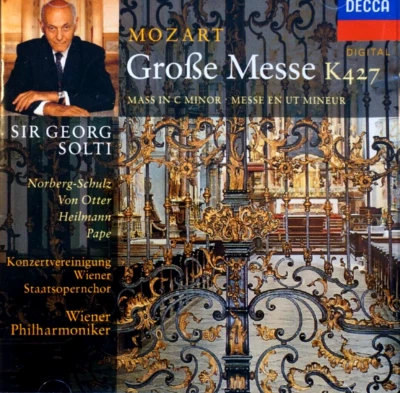 Mozart - Grosse Messe K427, Wiener Philharmoniker, Solti - CD, MUITO BOM ESTADO - Imagem 1 de 2