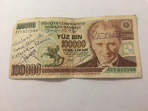 Billet Turquie 100 000 Lira 1970 - Imagen 1 de 2