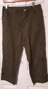 Lark Lane Women's Green Casual Pants 12 - Picture 1 of 8