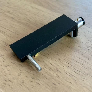 Universal Black Cartridge Turntable Headshell Stainless Lift w/OFC Lead Wire ++ - Picture 1 of 10
