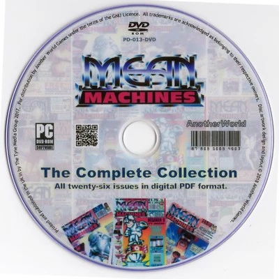MEAN MACHINES Magazine Collection on Disk (Nintendo NES & Sega Mega Drive Games)