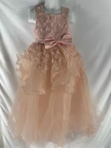 Abito da ballo bambina NNJXD senza maniche ricamo principessa sfilata bambini taglia 120 - Foto 1 di 11