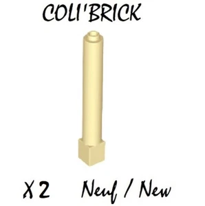 Lego 43888 - 2x Poteau Pilier / Support 1x1x6 Solid Pillar - Beige Tan - Neuf - Picture 1 of 1