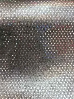 Gunmetal Spandex Fabric By The Yard Metallic Stretch Fashion Sequin Glued  - Image 1 of 4