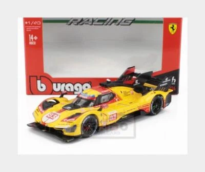 1:43 BURAGO Ferrari 499P #83 Le Mans 2024 Kubica Shwartzman Ye BU36322-83 - Immagine 1 di 3