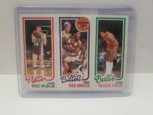Mike Newlin Wes Unseld Reggie Theus,1980 81 Topps  - Picture 1 of 2