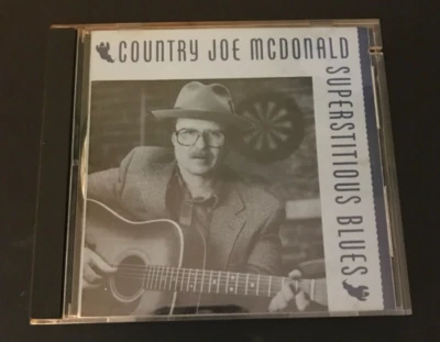 Country Joe McDonald Superstitious Blues 1991 CD Jerry Garcia Grateful Dead JG - Image 1 of 4