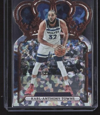 2023-24 Panini Crown Royale Karl-Anthony Towns Base Cracked Ice #12 SP - Image 1 of 2