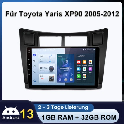 Für Toyota Yaris XP90 2005-2012 Android 13 Autoradio GPS NAVI SWC DAB+ BT 1+32G - Bild 1 von 4