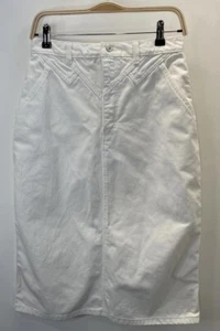 Vintage Wrangler Rock weiß Denim Passe Detail Größe 11 100 % Baumwolle USA Taille 29 Zoll - Bild 1 von 13