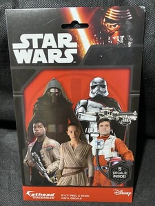 Star Wars Disney Fathead Tradeable Peel & Stick Decal 5 Pack The Force Awakens - Picture 1 of 2