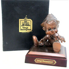 Tokyo Disneyland Pinocchio Bronze Statue Figure with Box