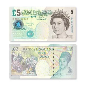 Great Britain 5 Pounds, 2002 (2004), B198d, P391c, UNC - Picture 1 of 2