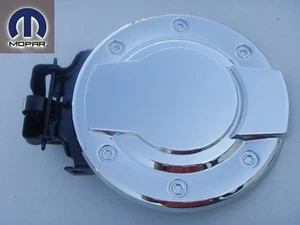 DODGE RAM 2009 - 2014 FUEL GAS TANK DOOR CHROME CAP COVER - Bild 1 von 6