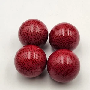 Logitech Trackball Red Marble Ball Lot of 4 – 34mm OEM Replacement Parts T-CL13 - Picture 1 of 3