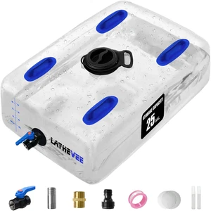 Water Storage Bladder, 25/50/100 Gallon Portable Water Tank, Transparent and Fol - Picture 1 of 8