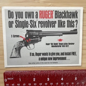 RUGER BLACKHAWK brochure catalogs/pamphlet - Picture 1 of 4