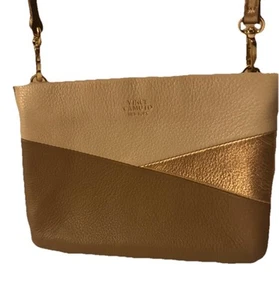Vince Camuto Katya Convertible Crossbody User OncenTan Bronze Gold Adjustable - Picture 1 of 11