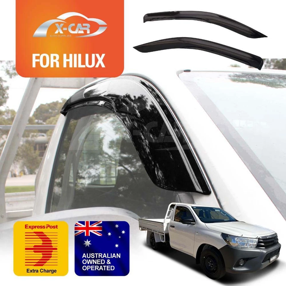 Parasol de ventana de auto premium para Toyota Hilux cabina simple 2015-2025 Foto 1 de 4