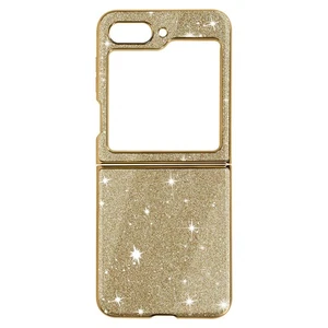 Coque pailletée pour Samsung Galaxy Z Flip 5 Rigide série Glitter Case Doré - Photo 1 sur 6