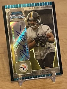 2005 Bowman Chrome Rookie Auto Noah Herron #250 Northwestern/Pittsburgh Steelers - Picture 1 of 8