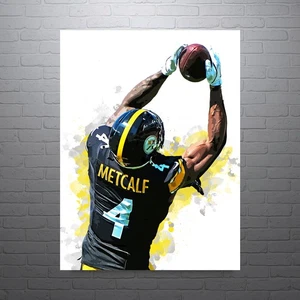 DK Metcalf Pittsburgh Steelers Saco Estampado Deportivo, Hombre Cueva - Imagen 1 de 5