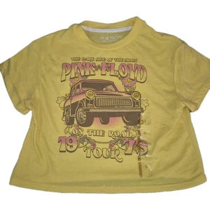 Pink Floyd  1973 Yellow Tour Shirt Juniors Youth  Small Retro Short Sleeve - Picture 1 of 4