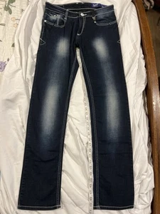Gas Men’s Blue Jeans Size 34x34 Inseam Is Measuring A 31 Though See Photos - Picture 1 of 15