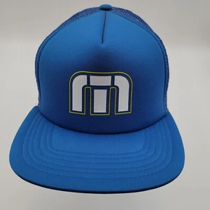 Hat Travis Mathew Golf Mesh Trucker Snapback One Size Cap Blue - Picture 1 of 8
