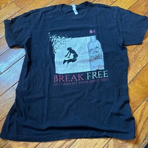 Camiseta Broken Shed Vodka Hombre Mediana Negra Break Free Nueva Zelanda - Imagen 1 de 6