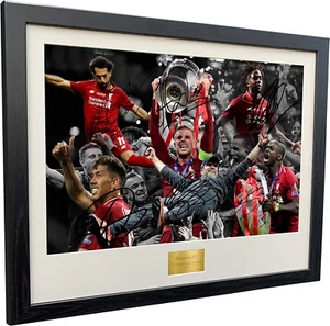 SUPER A3+ SIZE 2019 CHAMPIONS LEAGUE CELEBRATION Signed Liverpool Henderson-Klop - Picture 1 of 12