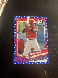 ELIJAH GREEN 150 STARS 2023 DONRUSS BASEBALL INDEPENDENCE DAY - Picture 1 of 2