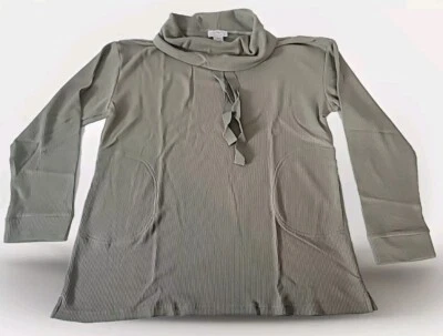 Sudadera Pullover OSO Informal Gravett L Verde Capucha Cuello Dibujo Cuerda Tejido Gofre Foto 1 de 4