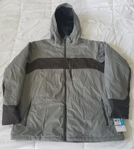 MEN'S COLUMBIA THERMAL COIL WINTERSWEPT GRAY/Black JACKET SIZE XXL - Picture 1 of 6