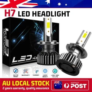 2PCS H7 LED Headlight Bulbs High/Low Beam Globes 6500K For Jaguar XJ8 1997-2009 - Picture 1 of 11