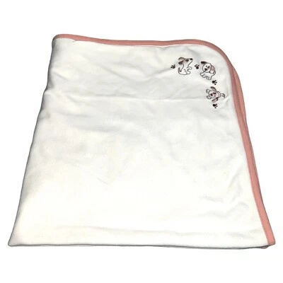 Vitamins My Cute Puppy Dogs Marfil Marrón Lovey Baby Manta Reversible 24x24 Foto 1 de 4