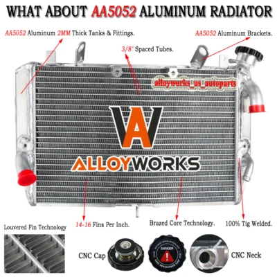 FULL ALUMINUM RADIATOR FITS 2007 2008 YAMAHA YZF-R1 YZF R1 USA - Image 1 of 4